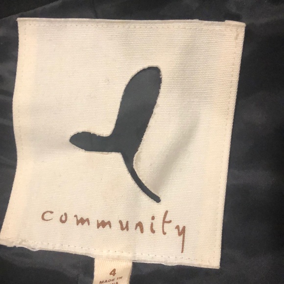 Black wool-blend Community vest. - Picture 3 of 3